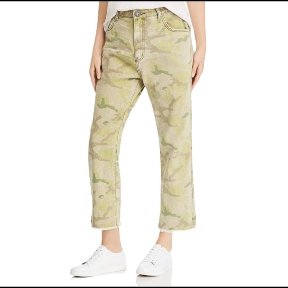 One Teaspoon Bandits Capri Denim Camouflage Camo Jeans